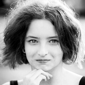 Portret- mooie - vrouw