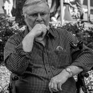 Straatportret, met mondkapje, Arnhem