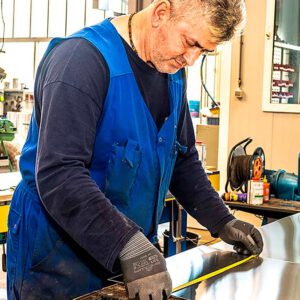 Werkplaats meten bedrijfsfoto