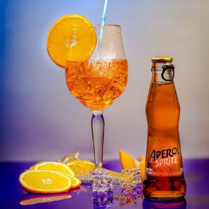 Aprol-spritz met sinasappel