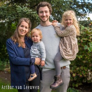 pa en ma met de twee kinderen, Didam